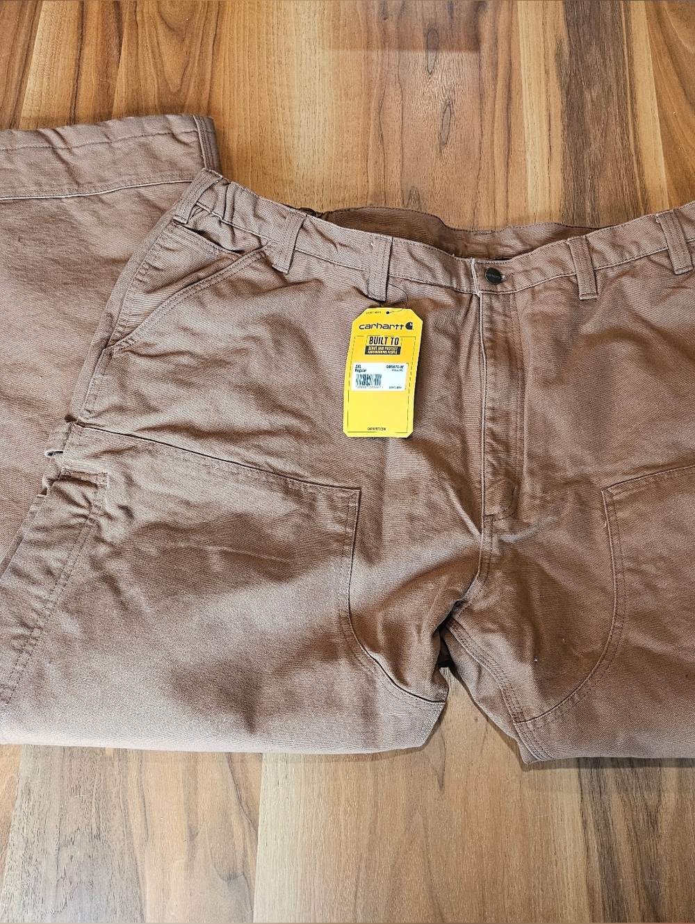 Carhartt Men's 2XL Loose Fit Washed Duck Insulated Pants  105471 Brown